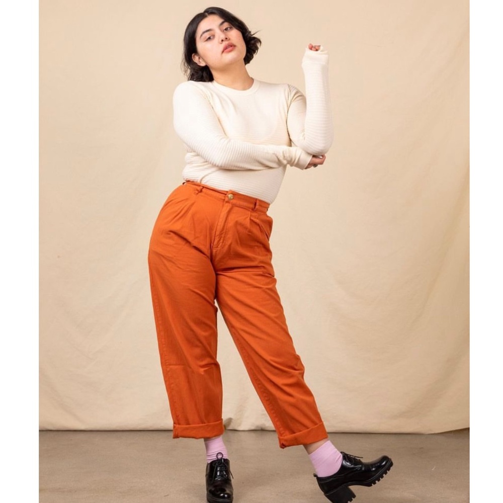 Big Bud Press Trousers Burnt Orange